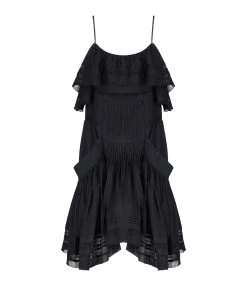 MARANT ÉTOILE Robe Moly Coton Noir