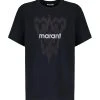 MARANT ÉTOILE Tee-shirt Zewel Coton Noir -ANINE BING Boutique imare49821 pck20221129 1