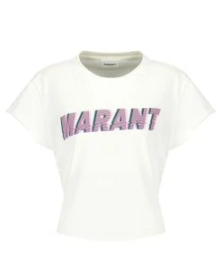 MARANT ÉTOILE Tee-shirt Zodya Coton Vanille