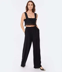 Isabel Marant Top Mecelia Dentelle Noir -ANINE BING Boutique imarh look20221130 254