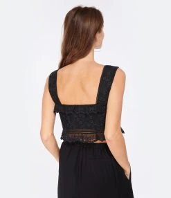 Isabel Marant Top Mecelia Dentelle Noir -ANINE BING Boutique imarh look20221130 263