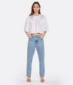 Isabel Marant Top Ogalice Ramie Blanc 13 Isabel Marant Top Ogalice Ramie Blanc -ANINE BING Boutique imarh look20230203 256
