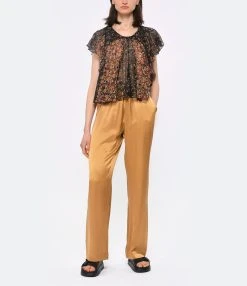 Isabel Marant Top Oriane Soie Imprimé Orange 11 Isabel Marant Top Oriane Soie Imprimé Orange -ANINE BING Boutique imarh look20230223 373