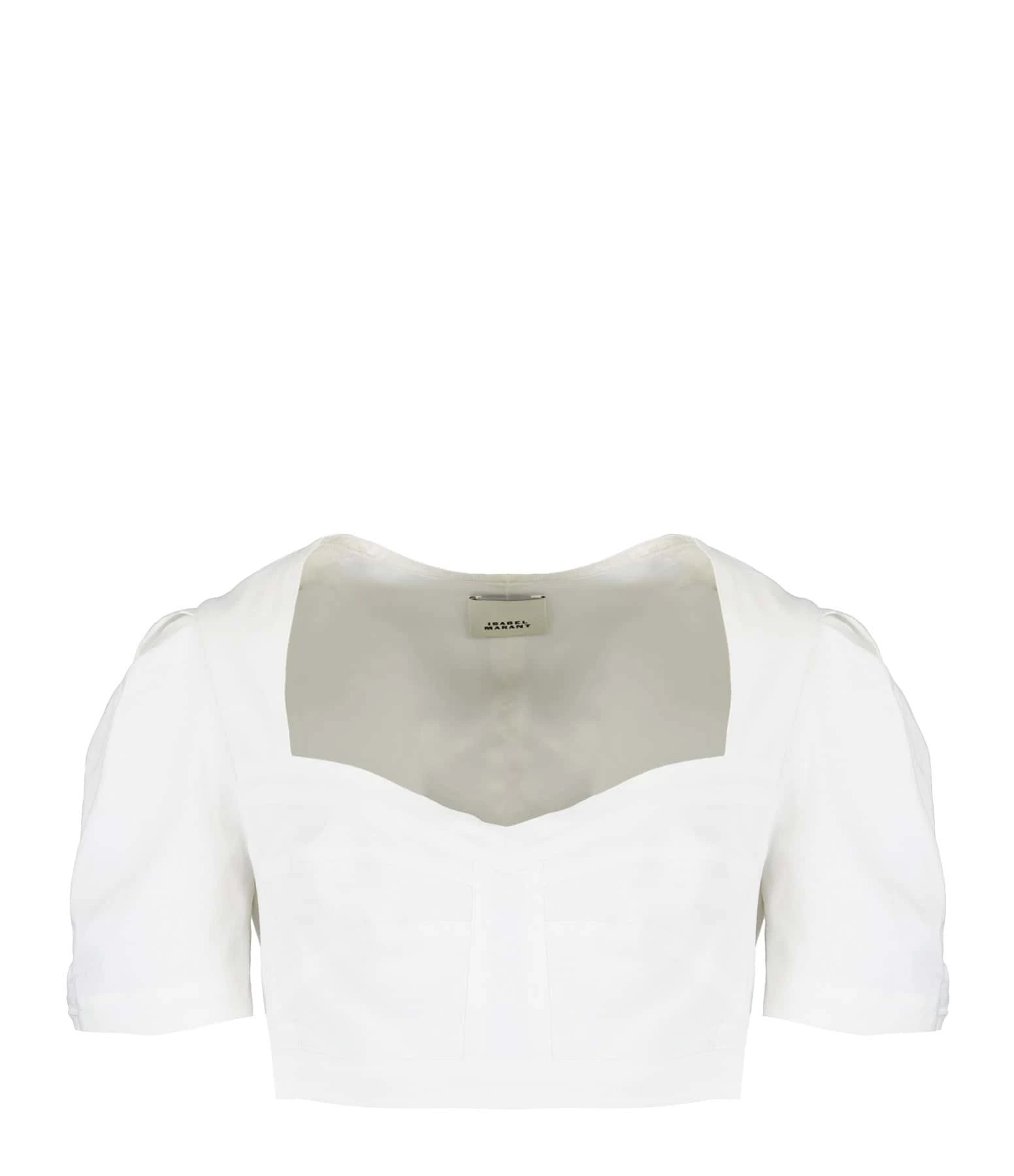 Isabel Marant Top Fania Chanvre Blanc 3 Isabel Marant Top Fania Chanvre Blanc
