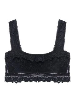 Isabel Marant Top Mecelia Dentelle Noir