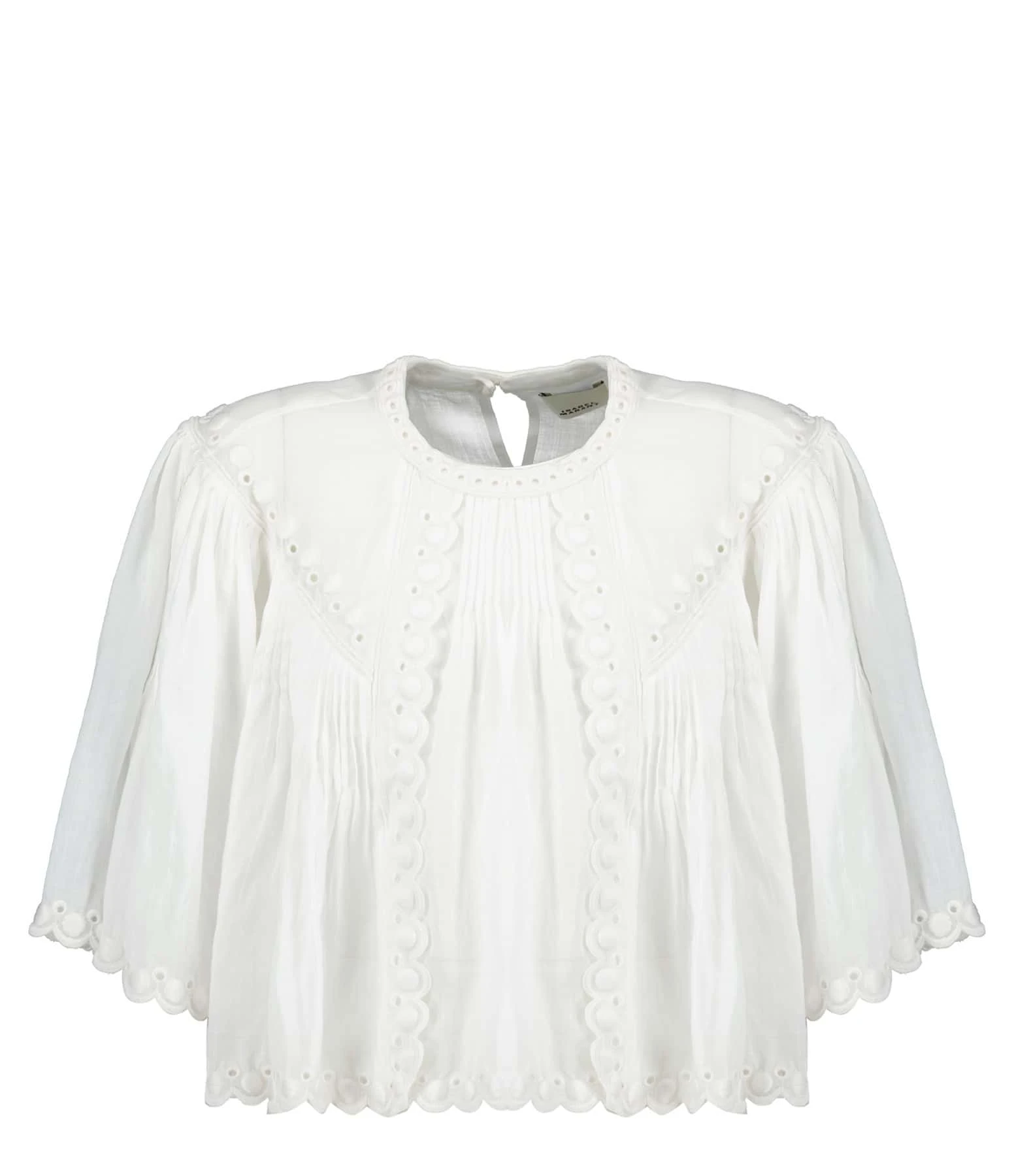 Isabel Marant Top Ogalice Ramie Blanc 3 Isabel Marant Top Ogalice Ramie Blanc