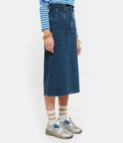 Isabel Marant Jupe Dipoma Coton Bleu Navy 10 Isabel Marant Jupe Dipoma Coton Bleu Navy -ANINE BING Boutique imarj look20210623 212