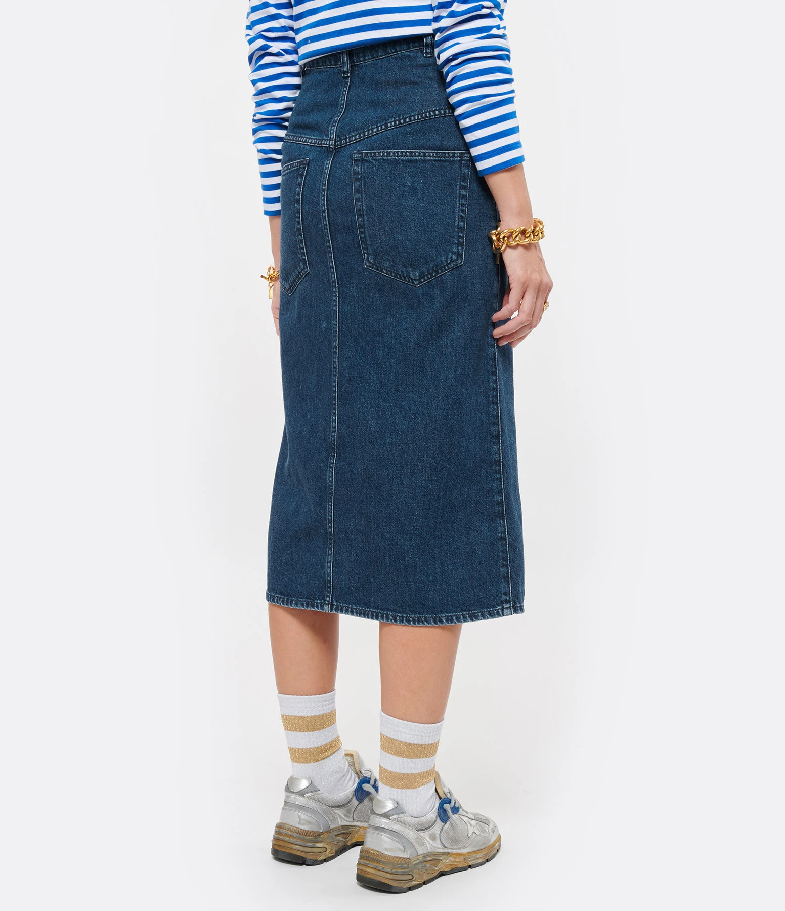 Isabel Marant Jupe Dipoma Coton Bleu Navy 7 Isabel Marant Jupe Dipoma Coton Bleu Navy – Image 5