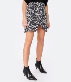 Isabel Marant Jupe Milendi Soie Noir -ANINE BING Boutique imarj look20221130 252