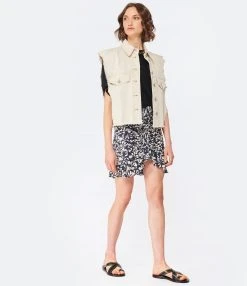 Isabel Marant Jupe Milendi Soie Noir -ANINE BING Boutique imarj look20221205 321