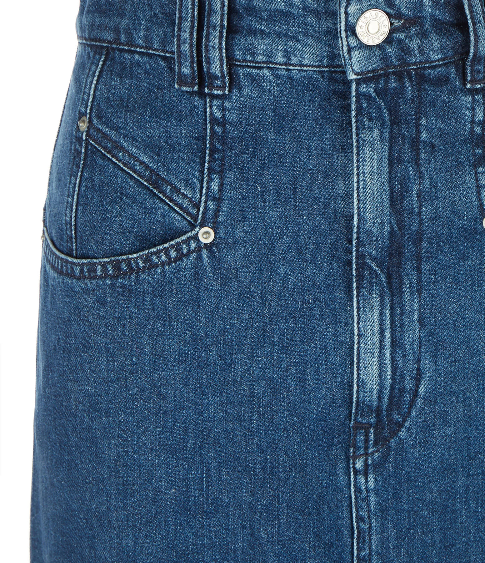 Isabel Marant Jupe Dipoma Coton Bleu Navy 4 Isabel Marant Jupe Dipoma Coton Bleu Navy – Image 2