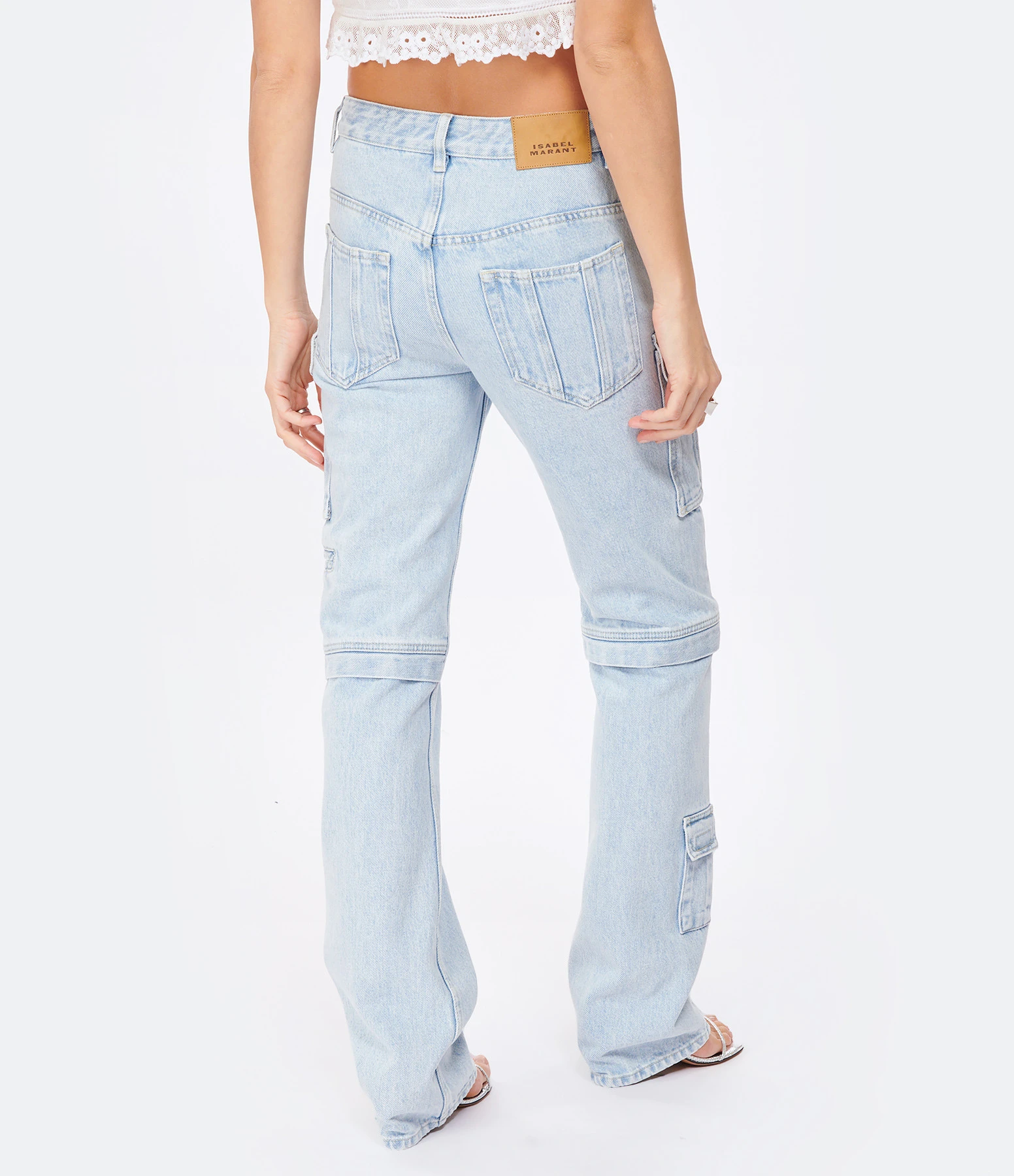 Isabel Marant Jean Vokayo Coton Bleu Clair 7 Isabel Marant Jean Vokayo Coton Bleu Clair – Image 5