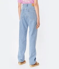 Isabel Marant Jean Nadege Coton Bleu Clair -ANINE BING Boutique imarp look20221205 276