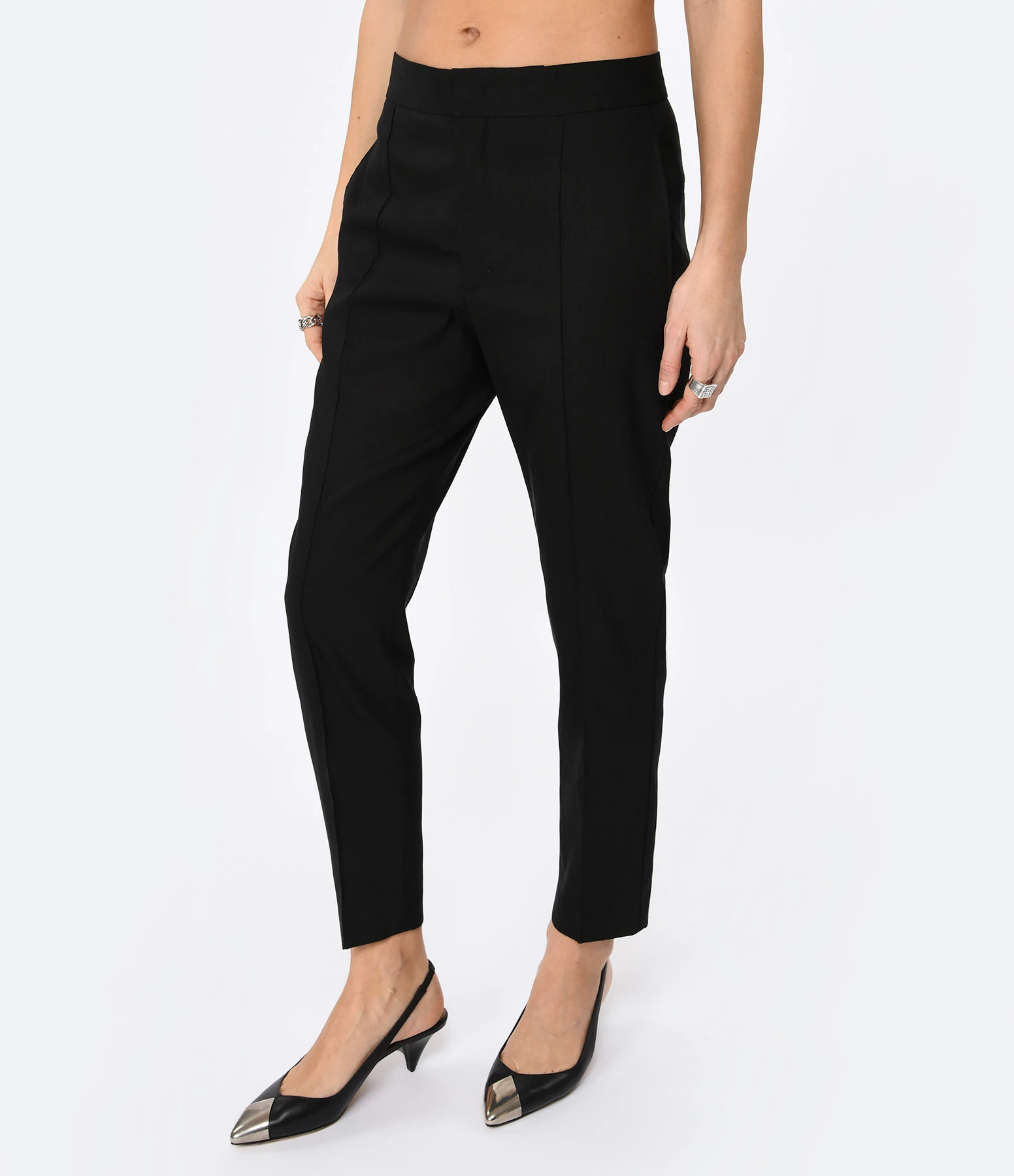 Isabel Marant Pantalon Sioliran Chanvre Noir 6 Isabel Marant Pantalon Sioliran Chanvre Noir – Image 4