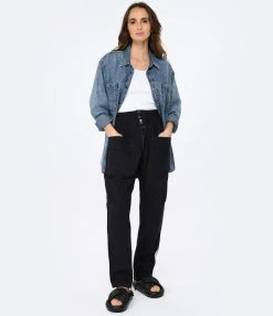 Isabel Marant Pantalon Homme Tilseno Coton Noir Délavé 11 Isabel Marant Pantalon Homme Tilseno Coton Noir Délavé -ANINE BING Boutique imarp look20221228 50