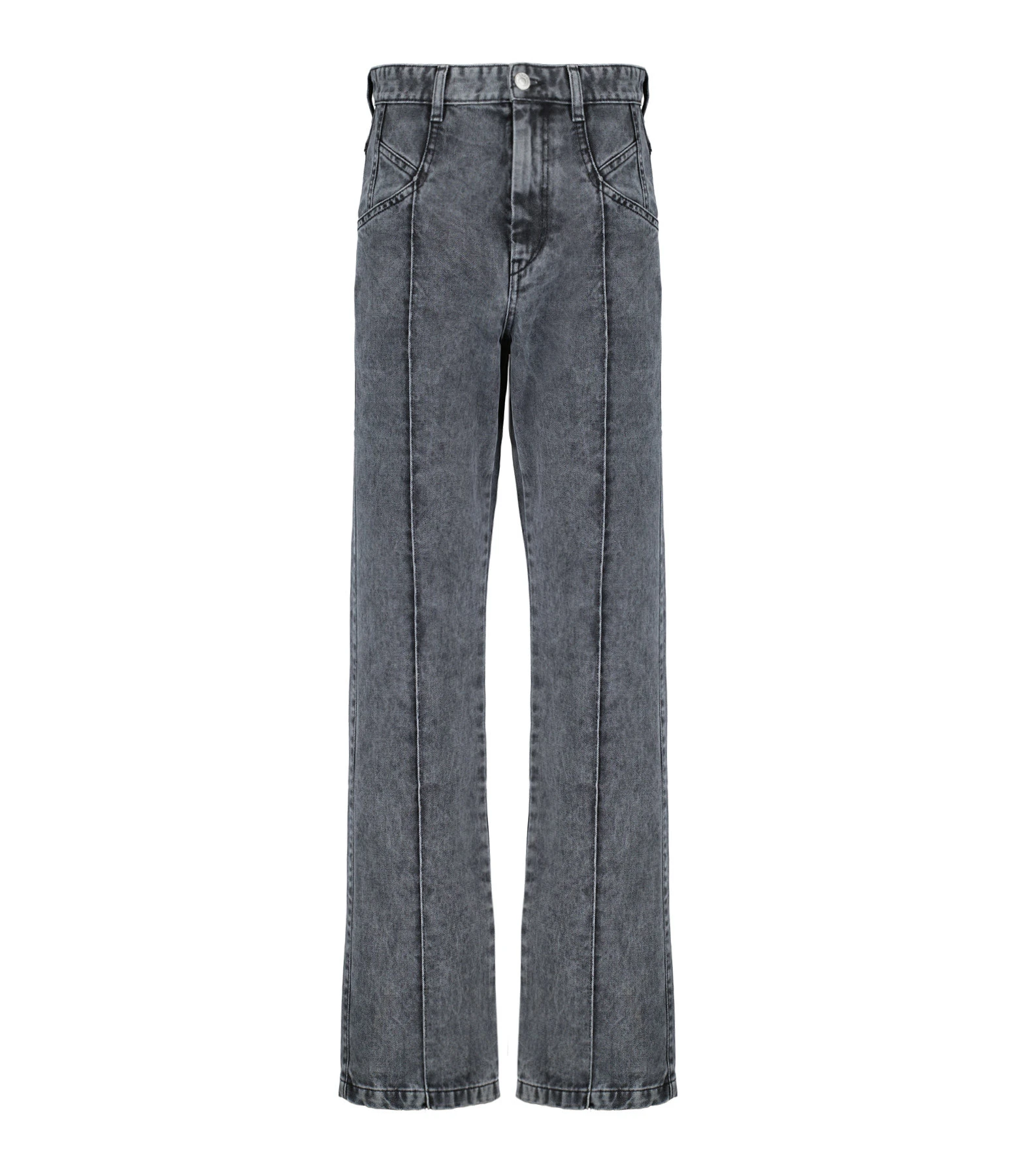 Isabel Marant Jean Nadege Coton Gris 3 Isabel Marant Jean Nadege Coton Gris