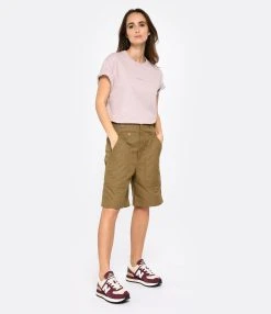 Isabel Marant Short Homme Kilano Coton Kaki -ANINE BING Boutique imars look20221215 94