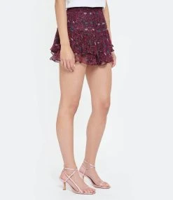 Isabel Marant Short Aboreli Soie Fuchsia -ANINE BING Boutique imars look20230228 191