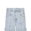 Isabel Marant Short Vetanio Coton Bleu Clair -ANINE BING Boutique imars50008 pck20221130 1