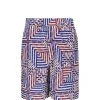 Isabel Marant Short Homme Edoardo Coton Bleu Rouge -ANINE BING Boutique imars50010 pck20221223 1