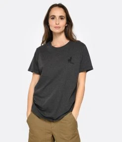 Isabel Marant Tee-shirt Homme Zafferh Coton Anthracite -ANINE BING Boutique imart look20221215 113