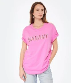 Isabel Marant Tee-shirt Homme Honore Coton Rose 9 Isabel Marant Tee-shirt Homme Honore Coton Rose -ANINE BING Boutique imart look20230110 22