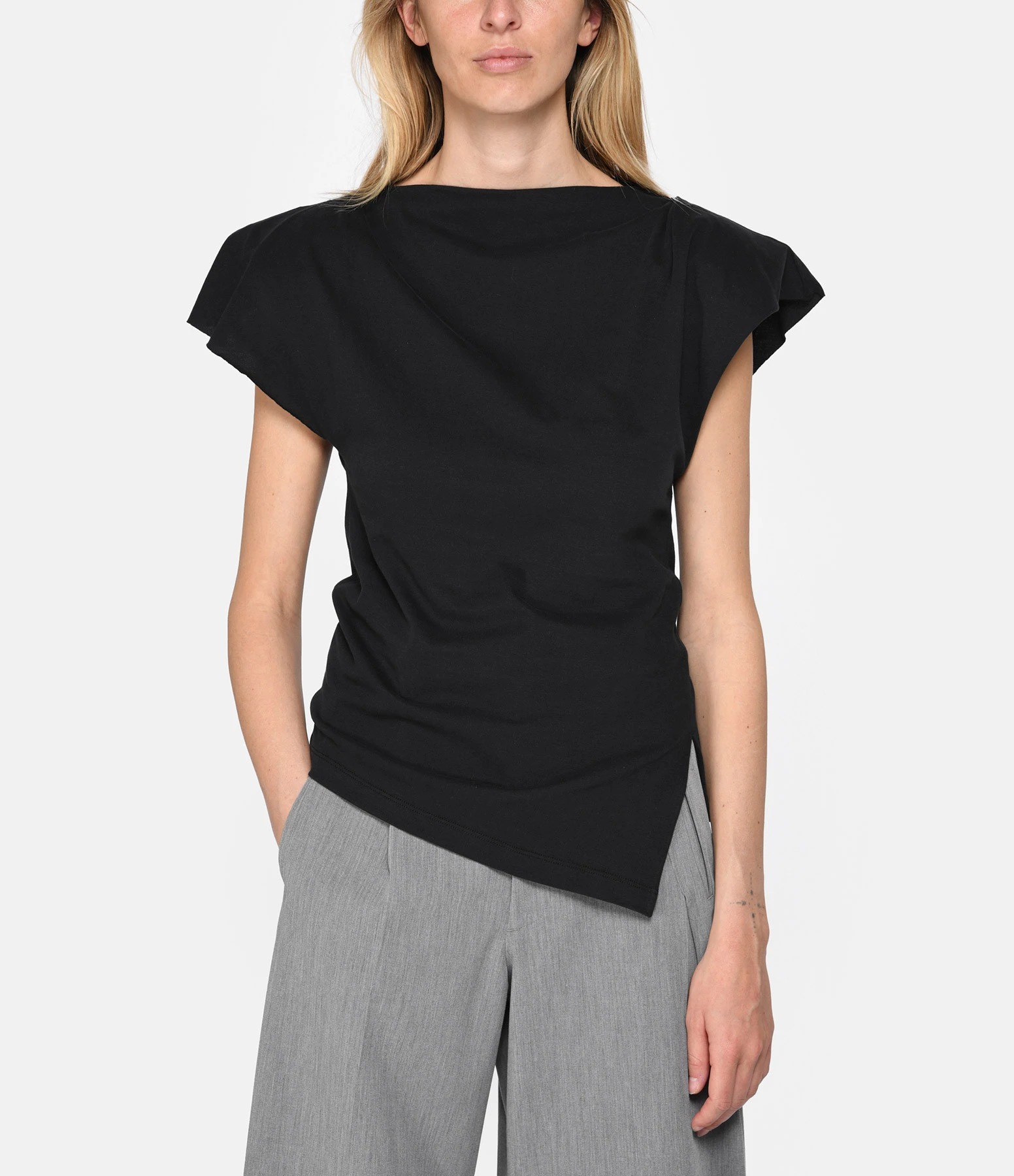 Isabel Marant Tee-shirt Sebani Coton Noir 4 Isabel Marant Tee-shirt Sebani Coton Noir – Image 2