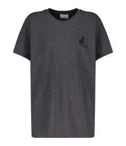 Isabel Marant Tee-shirt Homme Zafferh Coton Anthracite