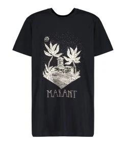 Isabel Marant Tee-shirt Homme Zafferh Coton Noir