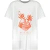 Isabel Marant Tee-shirt Homme Zafferh Coton Orange Blanc -ANINE BING Boutique imart50037 pck20221223 1