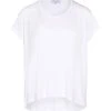JEANNE VOULAND Tee-shirt Bach Col Rond Lyocell Blanc