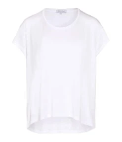 JEANNE VOULAND Tee-shirt Bach Col Rond Lyocell Blanc