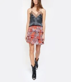 IRO Top Berwyn Soie Gris Foncé 10 IRO Top Berwyn Soie Gris Foncé -ANINE BING Boutique iro16 look20191211 44 1 1