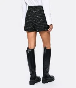 IRO Short Azalee Noir Blanc -ANINE BING Boutique iro22 look20220823 423