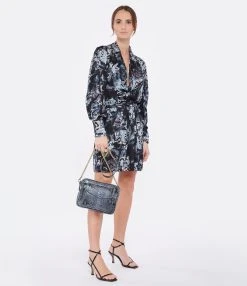 IRO Robe Camolla Imprimé Noir -ANINE BING Boutique iro23 look20221221 224