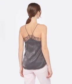 IRO Top Berwyn Soie Gris Foncé 13 IRO Top Berwyn Soie Gris Foncé -ANINE BING Boutique iro23 look20221221 278