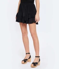 IRO Short Chuck Soie Noir -ANINE BING Boutique iro23 look20230104 169