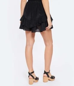 IRO Short Chuck Soie Noir -ANINE BING Boutique iro23 look20230104 170