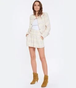 IRO Short Oline Coton Écru Lilas -ANINE BING Boutique iro23 look20230104 209