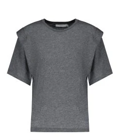 IRO Tee-shirt Fortuna Coton Gris Foncé