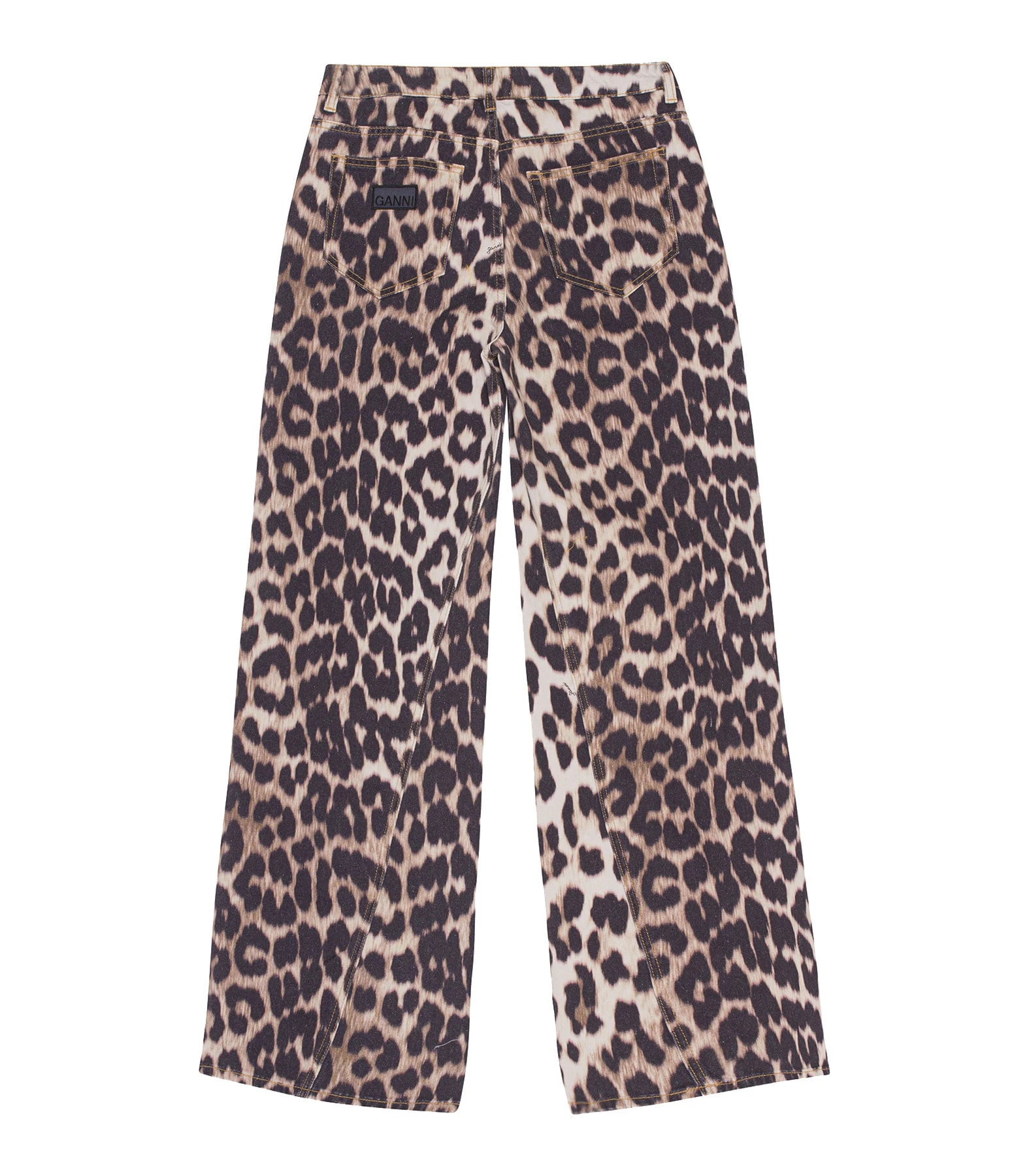 Ganni Jean Coton Organique Léopard 4 Ganni Jean Coton Organique Léopard – Image 2