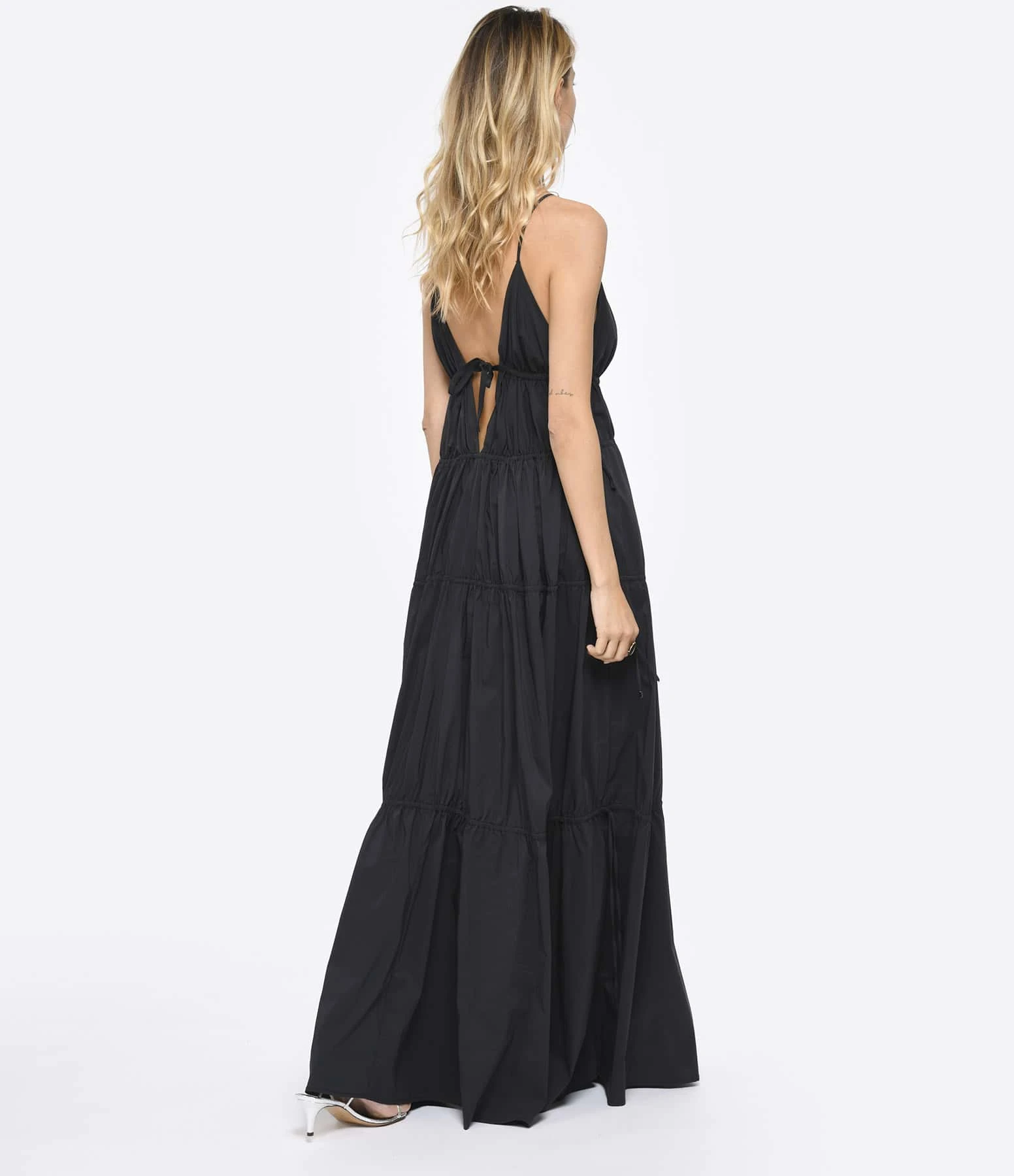 JONATHAN SIMKHAI Robe April Coton Noir 5 JONATHAN SIMKHAI Robe April Coton Noir – Image 3