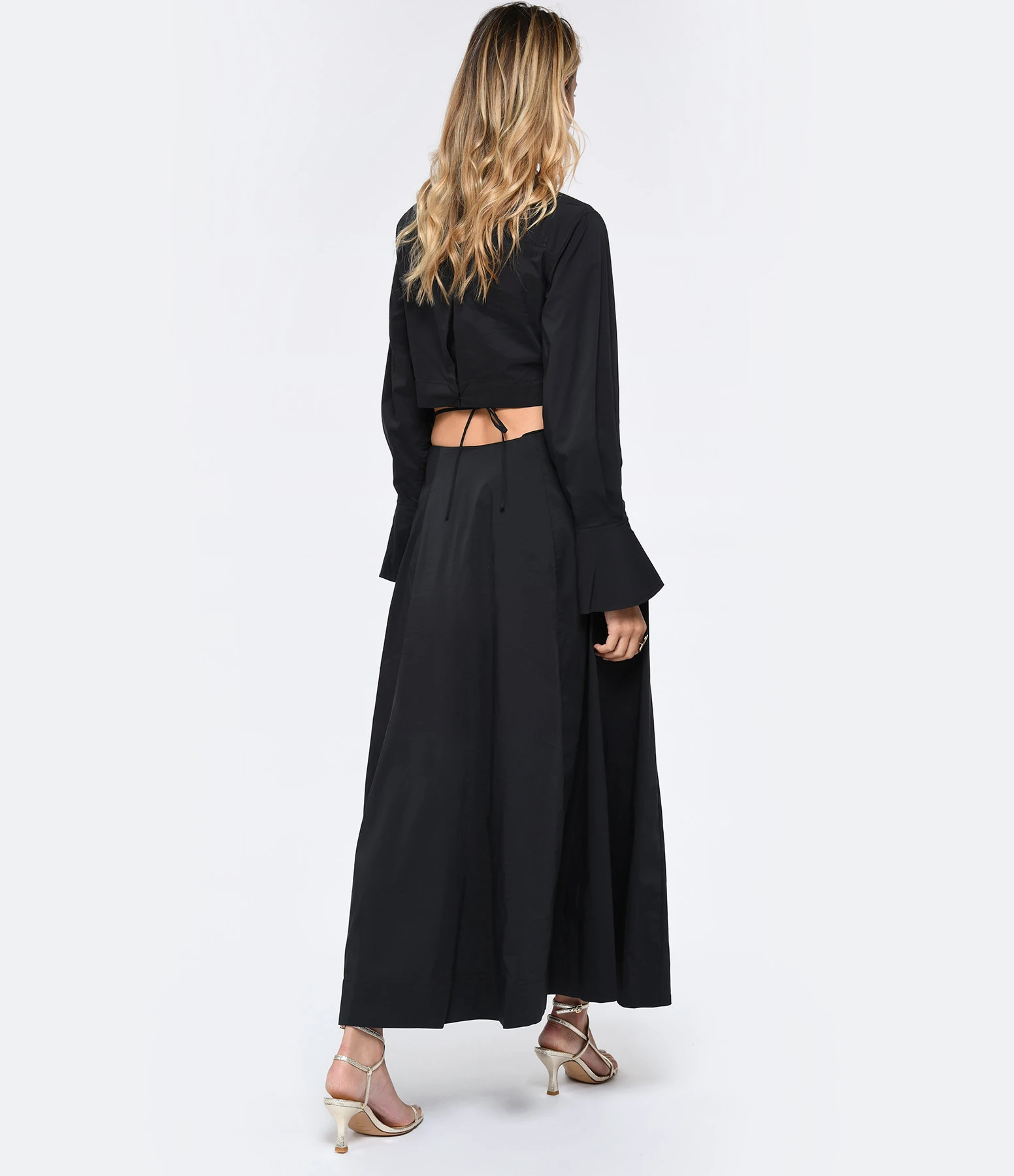 JONATHAN SIMKHAI Robe Alex Coton Noir 5 JONATHAN SIMKHAI Robe Alex Coton Noir – Image 3