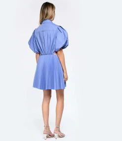 JONATHAN SIMKHAI Robe Nadine Bleu Hydrangea -ANINE BING Boutique jonsi look20221214 676