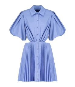 JONATHAN SIMKHAI Robe Nadine Bleu Hydrangea