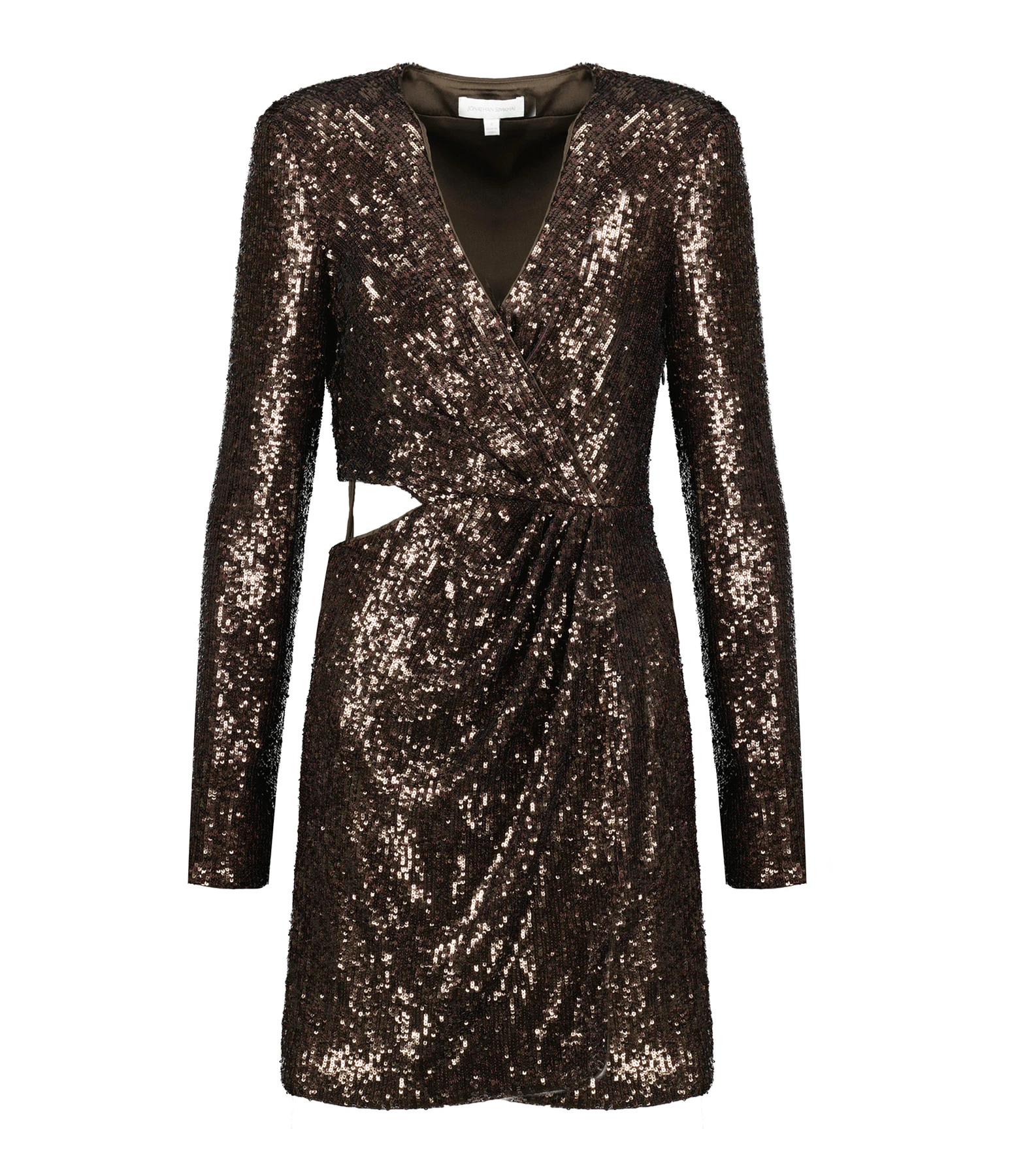 JONATHAN SIMKHAI Robe Blazer Conrad Sequins Sable 3 JONATHAN SIMKHAI Robe Blazer Conrad Sequins Sable