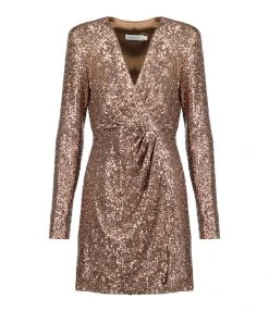 JONATHAN SIMKHAI Robe Blazer Monty Sequins Latte