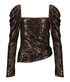 JONATHAN SIMKHAI Top Allura Sequins Sable