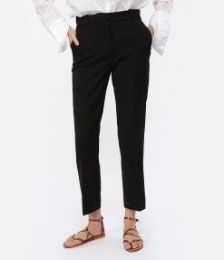 Joseph Pantalon Coleman Laine Noir 10 Joseph Pantalon Coleman Laine Noir -ANINE BING Boutique josep look20230117 729