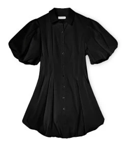 JONATHAN SIMKHAI Robe Cléo Coton Noir